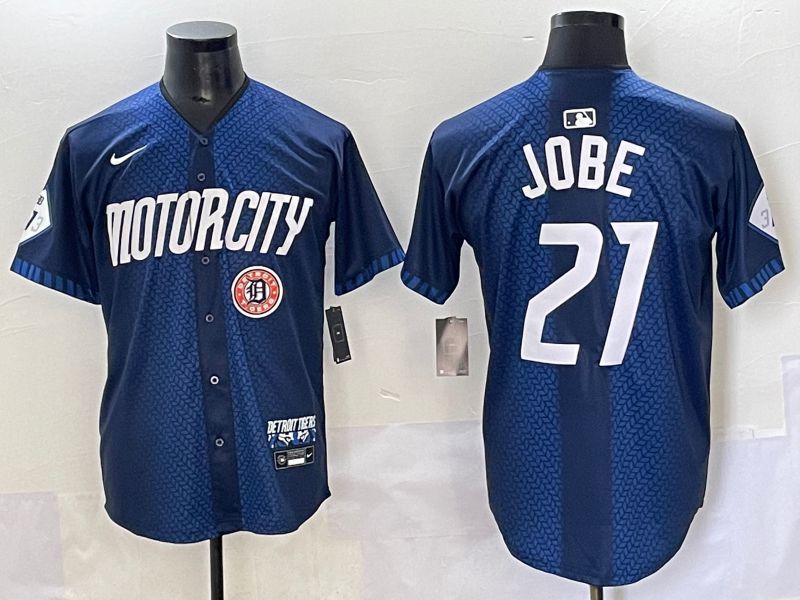 Men 2025 Detroit Tigers #21 Jobe Blue City edition Game Nike MLB Jersey style 6->detroit tigers->MLB Jersey